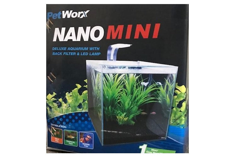 Pet Worx Nano Mini Aquarium 10Lt Aquarium & Fish Tank