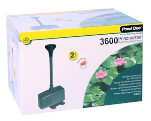 Pondmaster 3600 Fountain Pump 3500LH 3.4m Mh h Pump