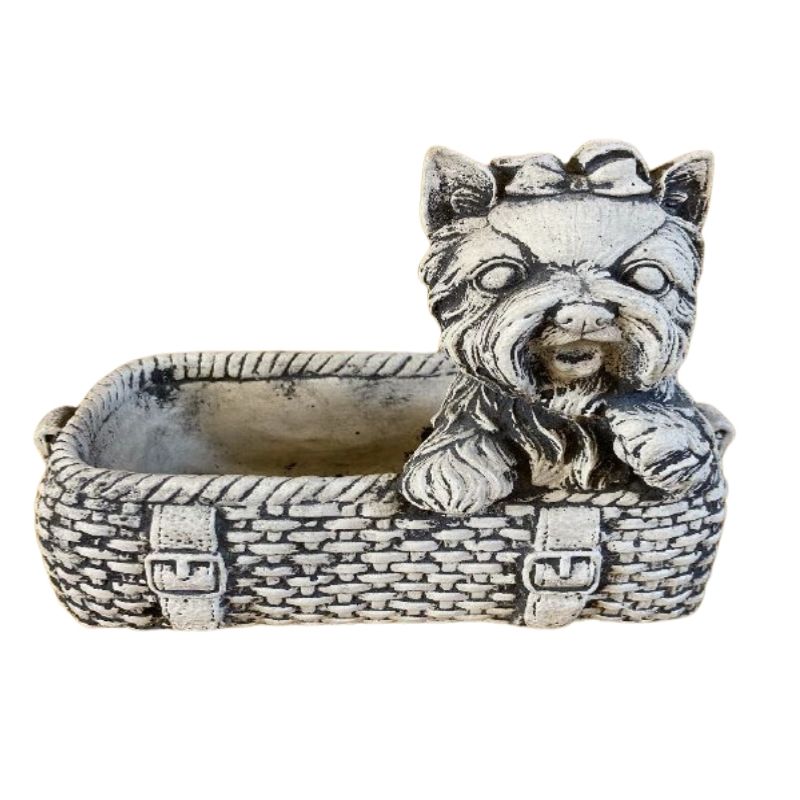 Scotty In Basket Statue