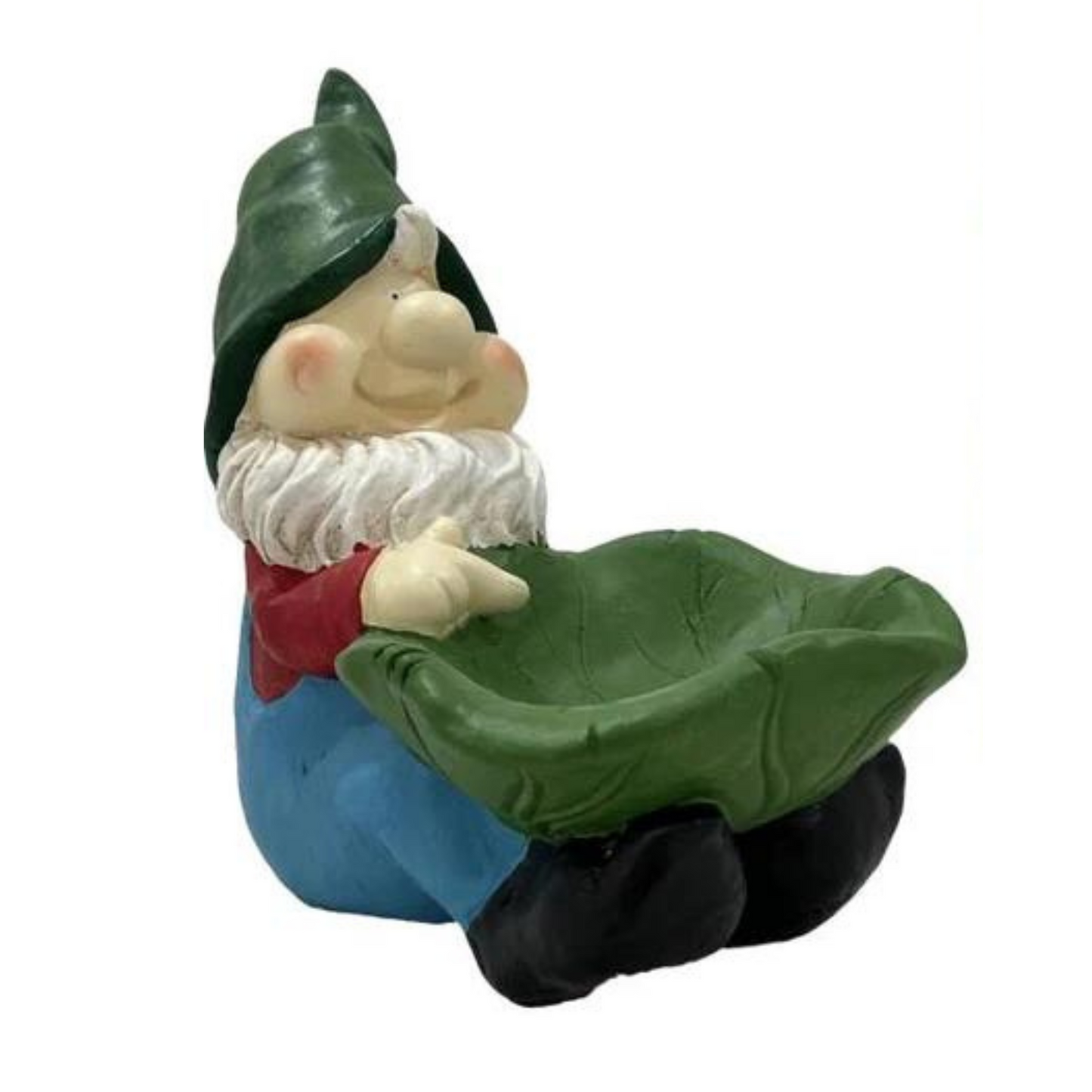 Gnome with Bird Feeder Bird Bath  