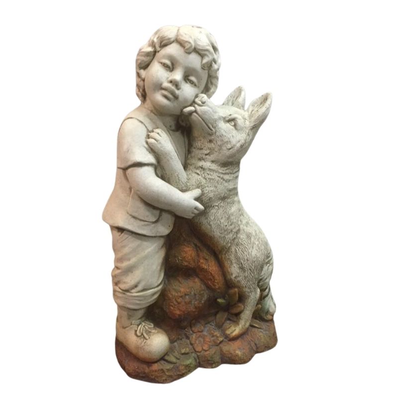 Jack With Dog Statue