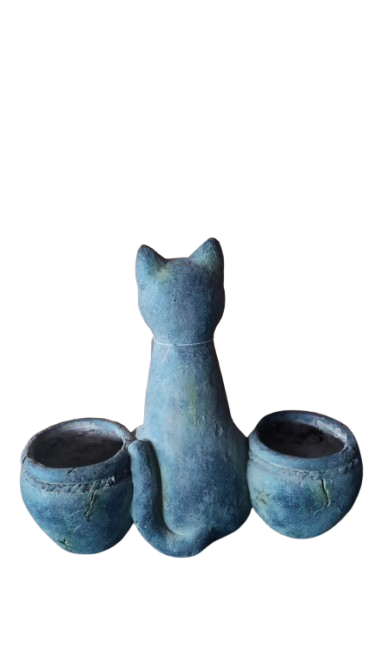 2-Sided Pot Cat Planter Pots & Planters