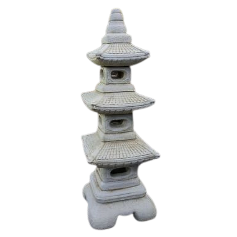 4 Piece Lantern Statue  