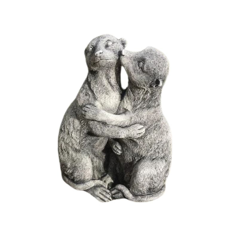 Cuddling Meerkats Statue