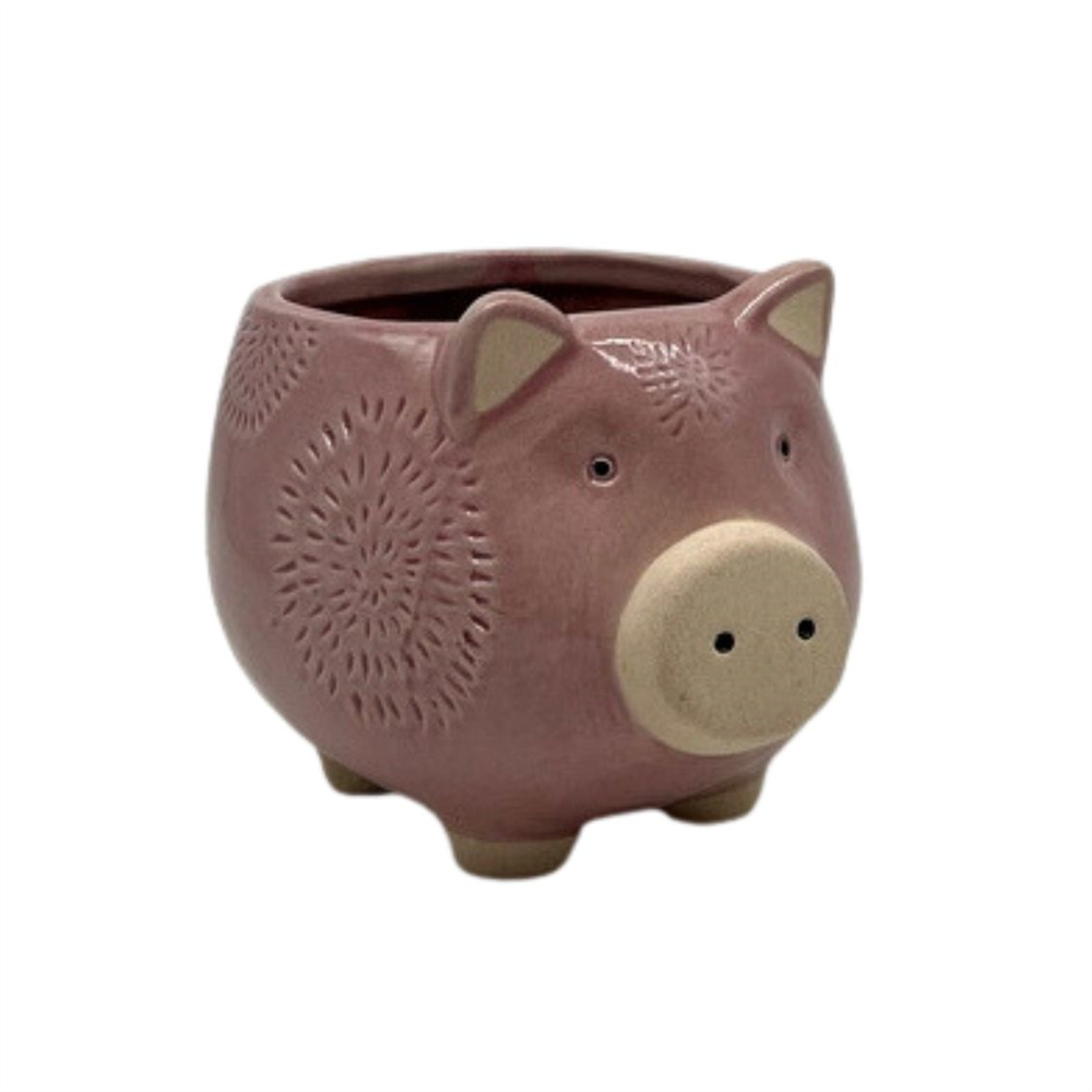 15cm Ceramic Pig Pot Pot