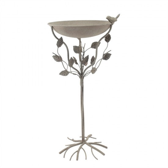 Metal Birdbath Statue