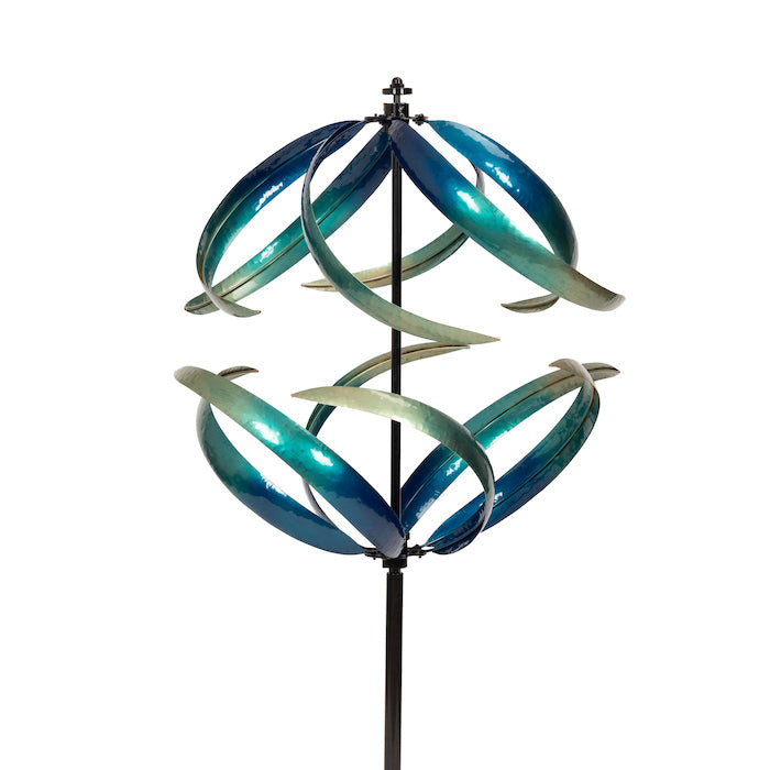 Wind Spin East West Blu Wave Decor