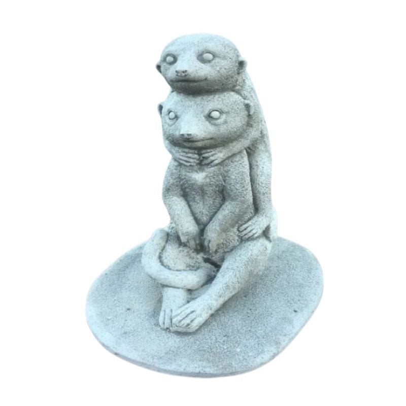 Piggybacking Meerkats Statue
