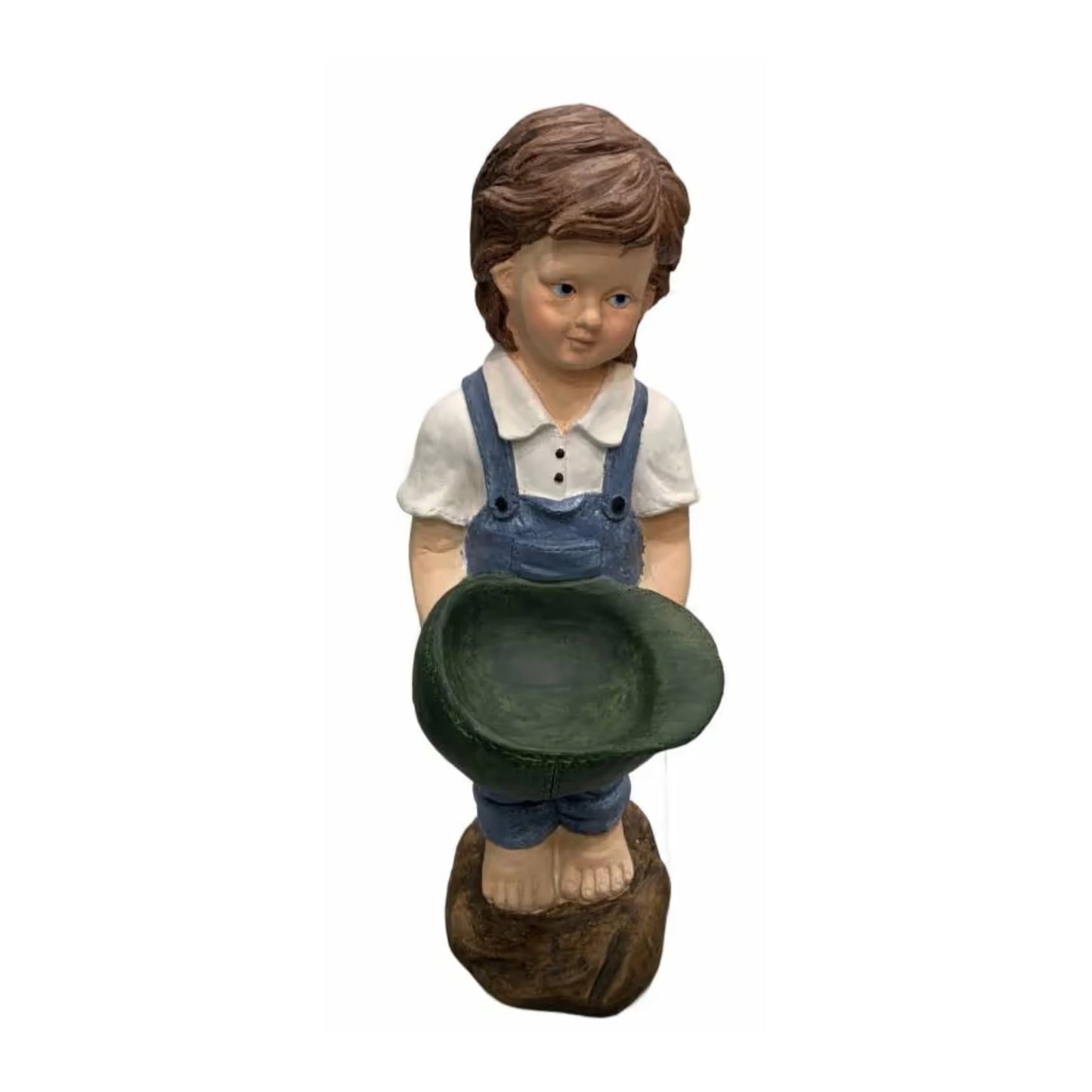 Boy Bird Feeder Bird Bath  