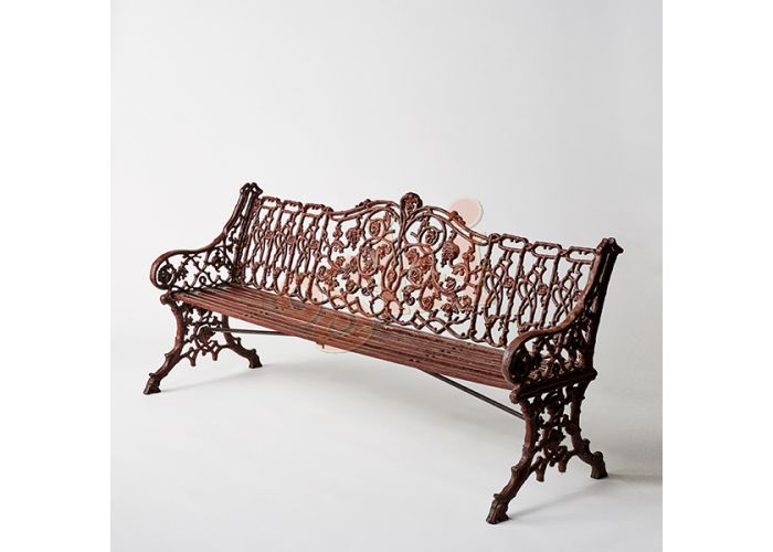 Extra Long Bench Décor Rust