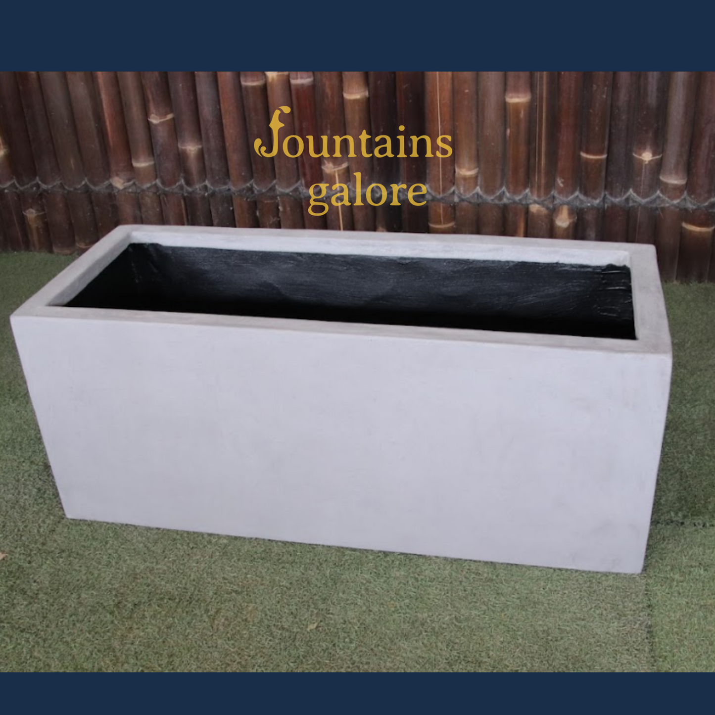 GRC Rectangle Pots Pots & Planters Grey Large