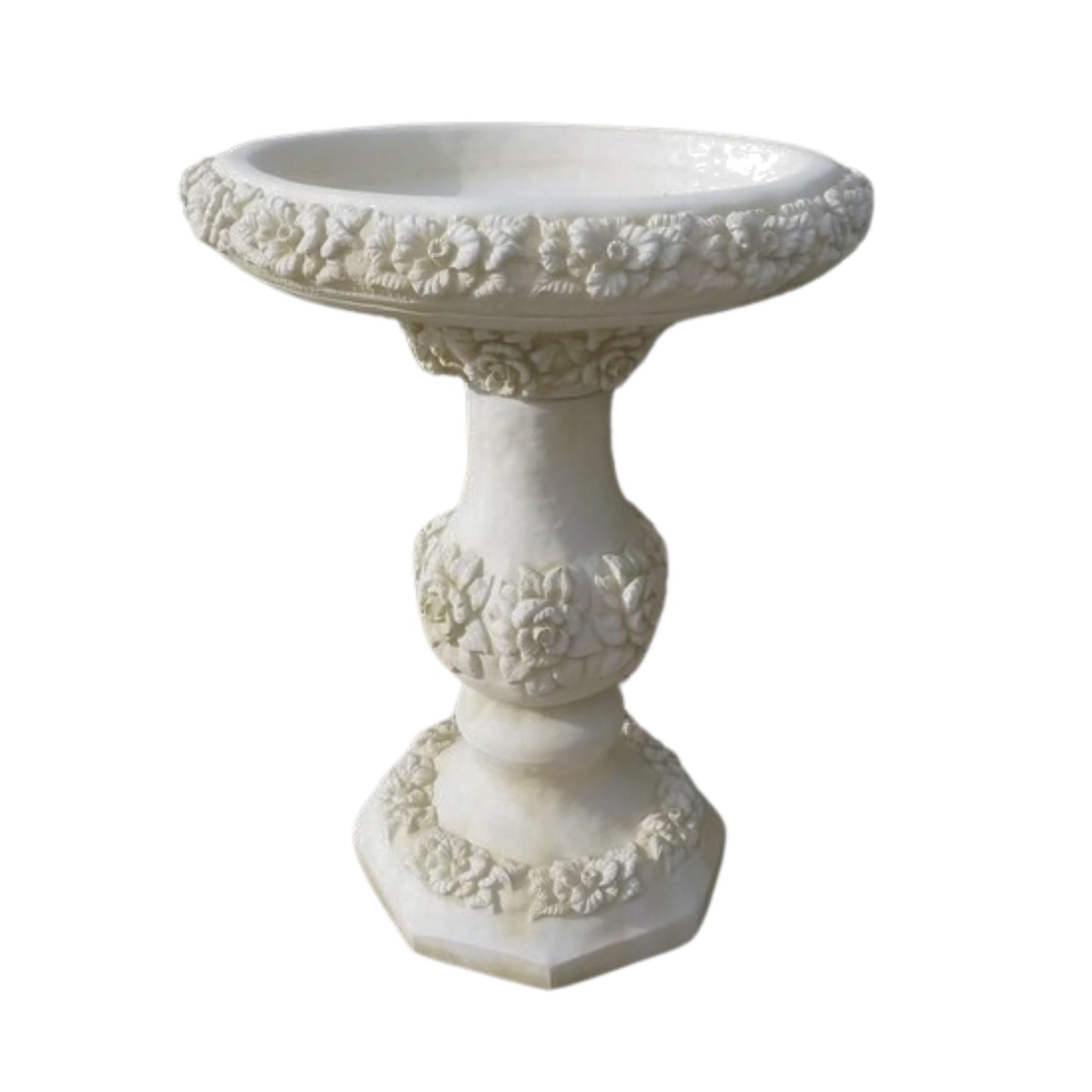 Floral Birdbath Bird Bath
