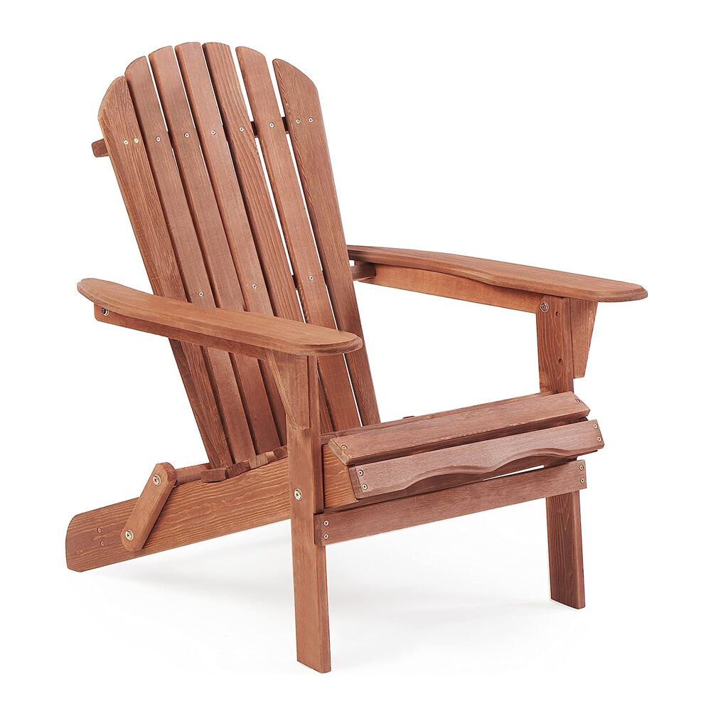 Adirondack Folding Chair – Brown Decor