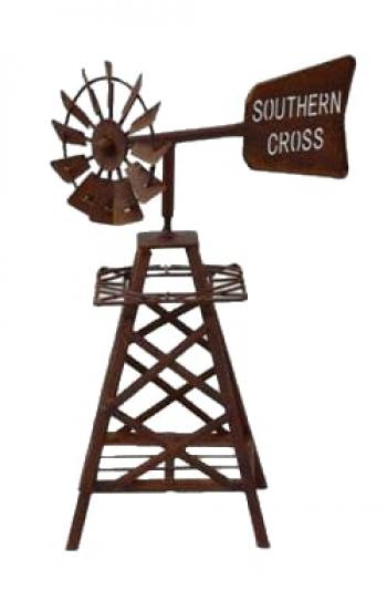 Windmill Southern Cross Rust 300mm Decor