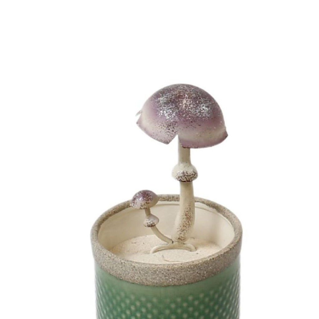 Mushroom Stake Lilac Decor