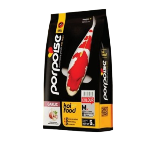 Colour Koi Food with Garlic (Medium-Sized Floating Pellets) 5kg Goldfish & Koi Food