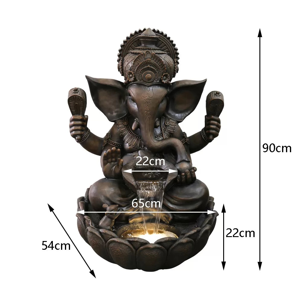 Ganesha Elephant Fountain Water Feature