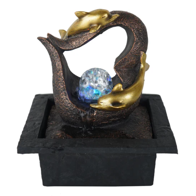 Dolphin Romance Fountain Water Feature