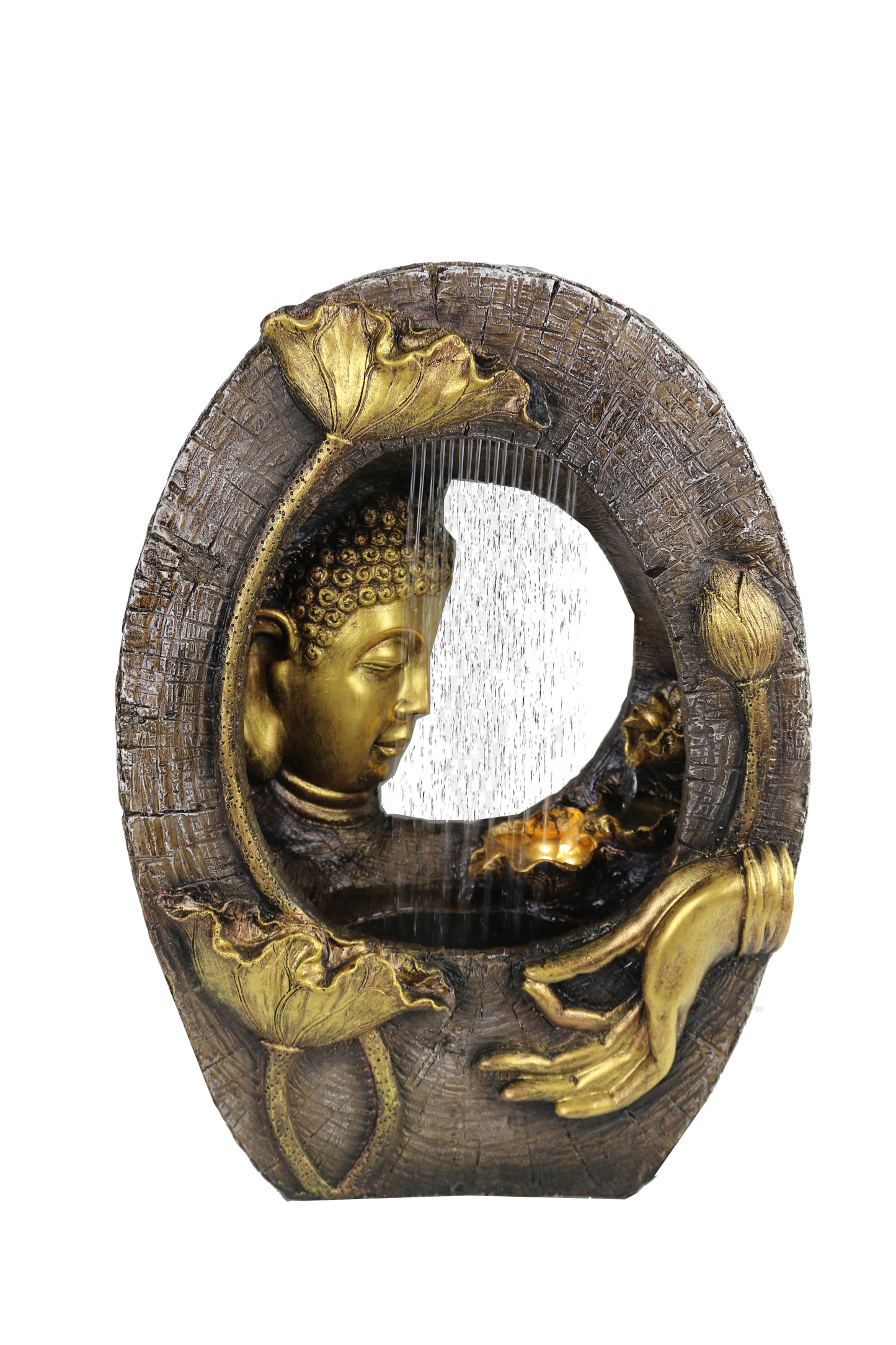 Raining Peaceful Buddha Water Feature