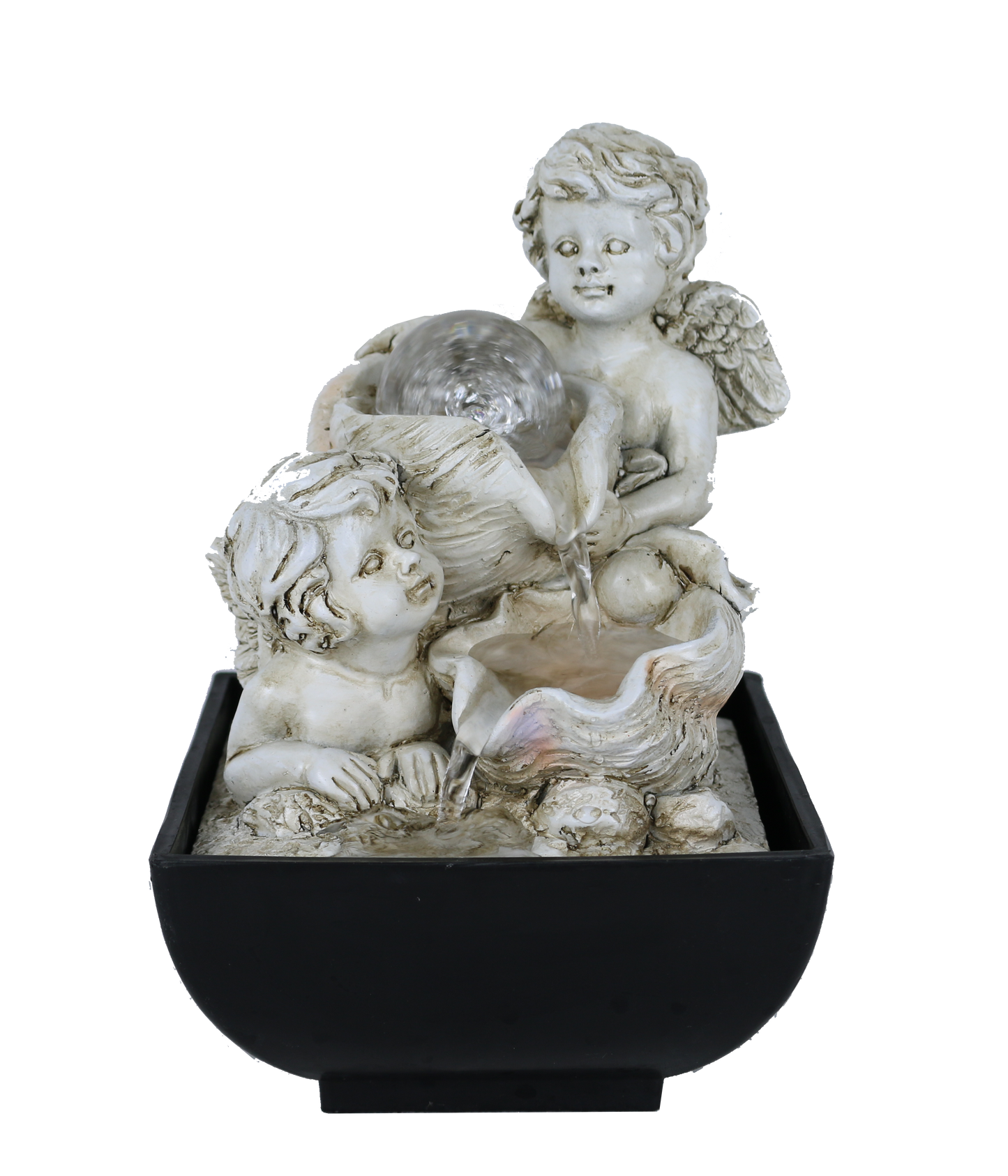 Shell Cherubs Water Feature