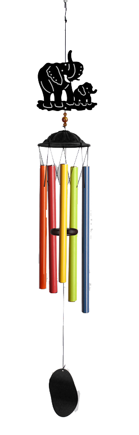 Elephant Rainbow Wind Chime Water Feature