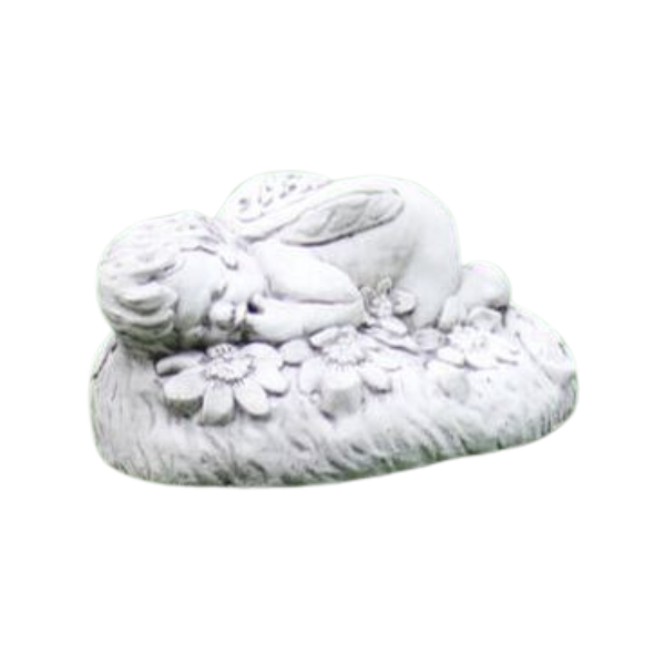 Fairy Sleeping On Rock Statue Statue