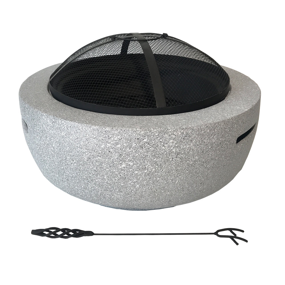 H25 2-IN-1 Multifunctional Fire Pit with BBQ Grill Fire Pit