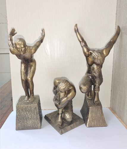 Dynamic Bronze Statue Statue Jumping Dynamic