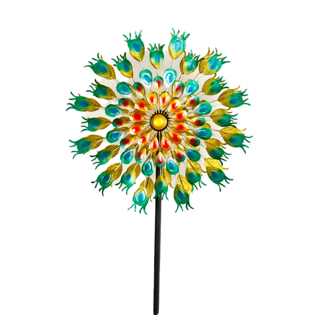 Peacock Wind Spinner Decor