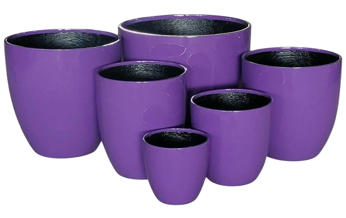 Egg Fibreglass Pot Pot