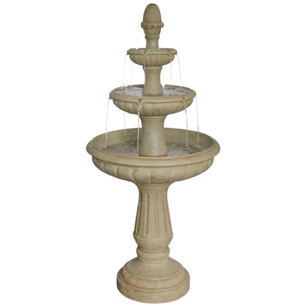 Classic 3-Tier Bird Bath Water Fountain Water Feature