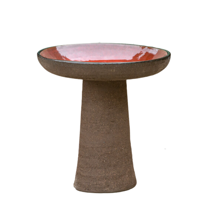 Mondo Birdbath Bird Bath Red Wine 