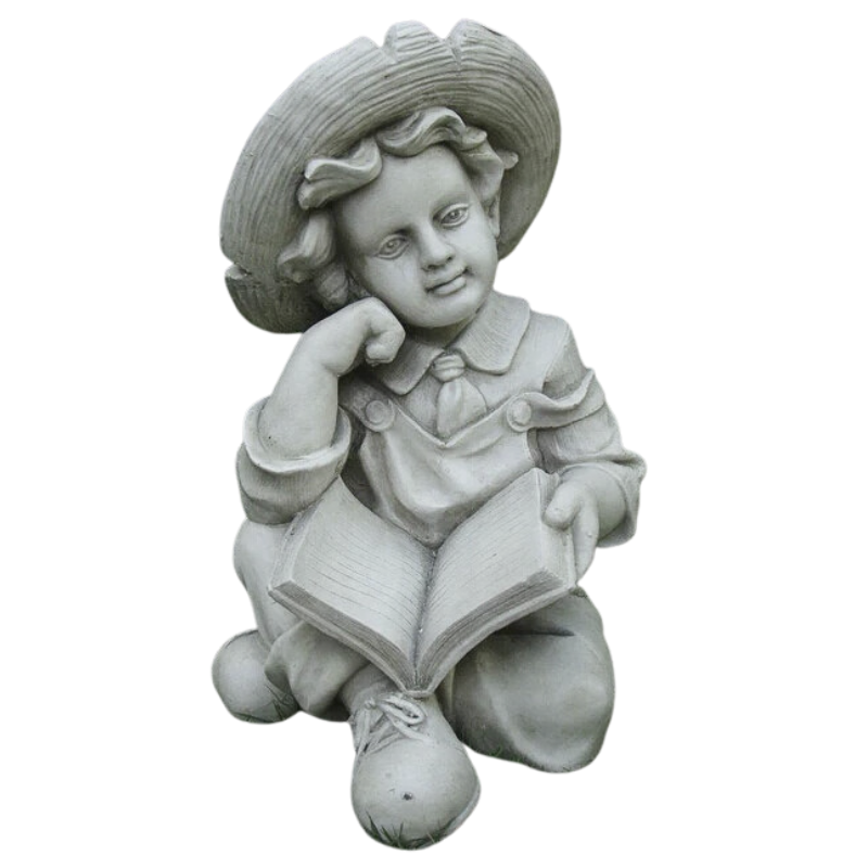 Boy Reading Statue Statue