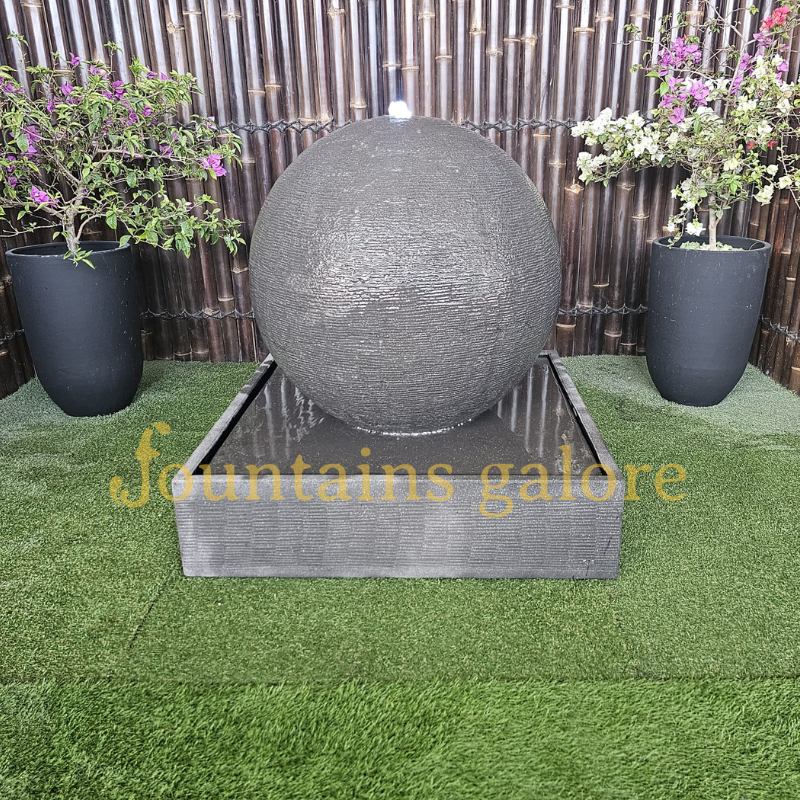 Luna Ball Fountain – Large Water Feature Grey Standard