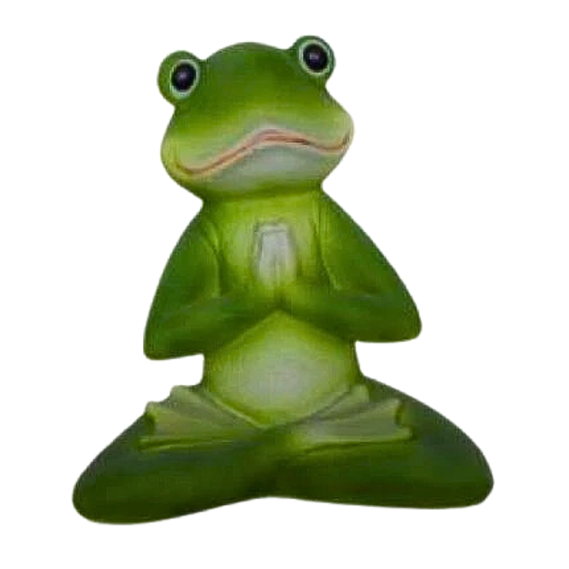 Merlin the Meditating Frog Statue Statue