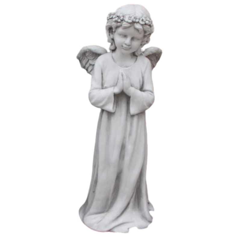 Angel Statue with Wing Birdfeeder Statue