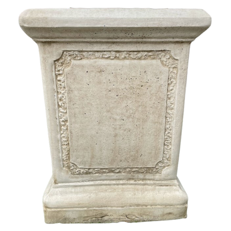 Very Large Jefferson Pedestal Urn and Pedestal Rock Solid Statues