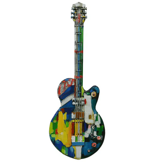 Colourful Guitar Wall Art Decor  