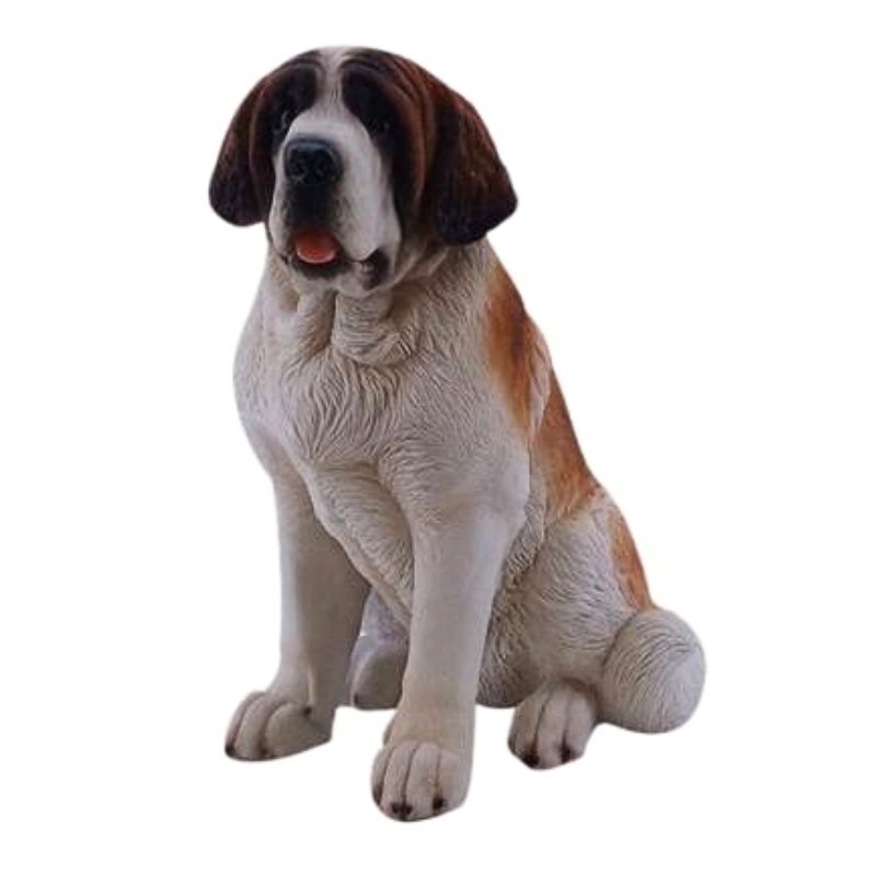 Sitting St Bernard Statue Statue