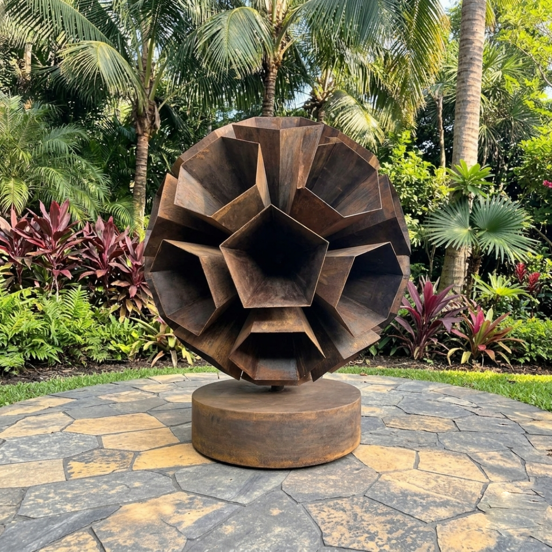 Steel Orb Statue