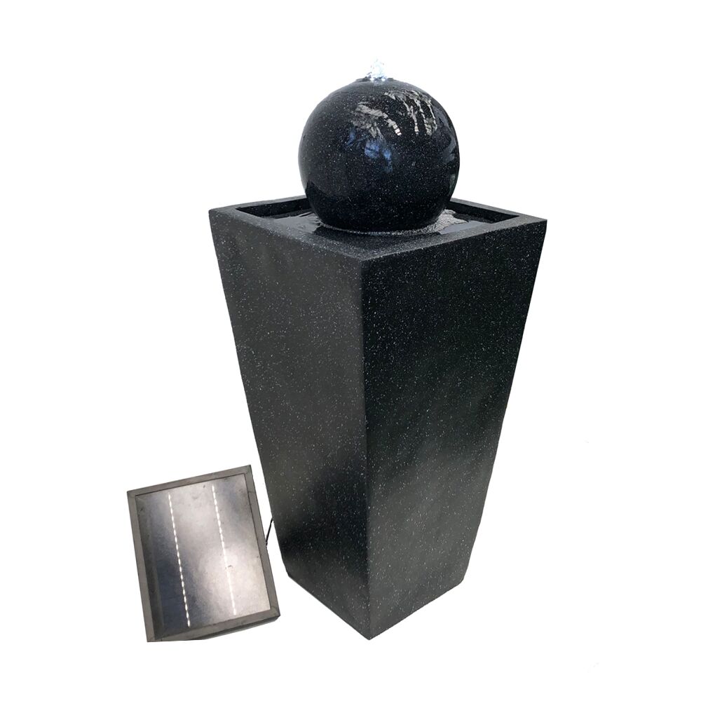 Ball and Column Solar Water Feature Water Feature