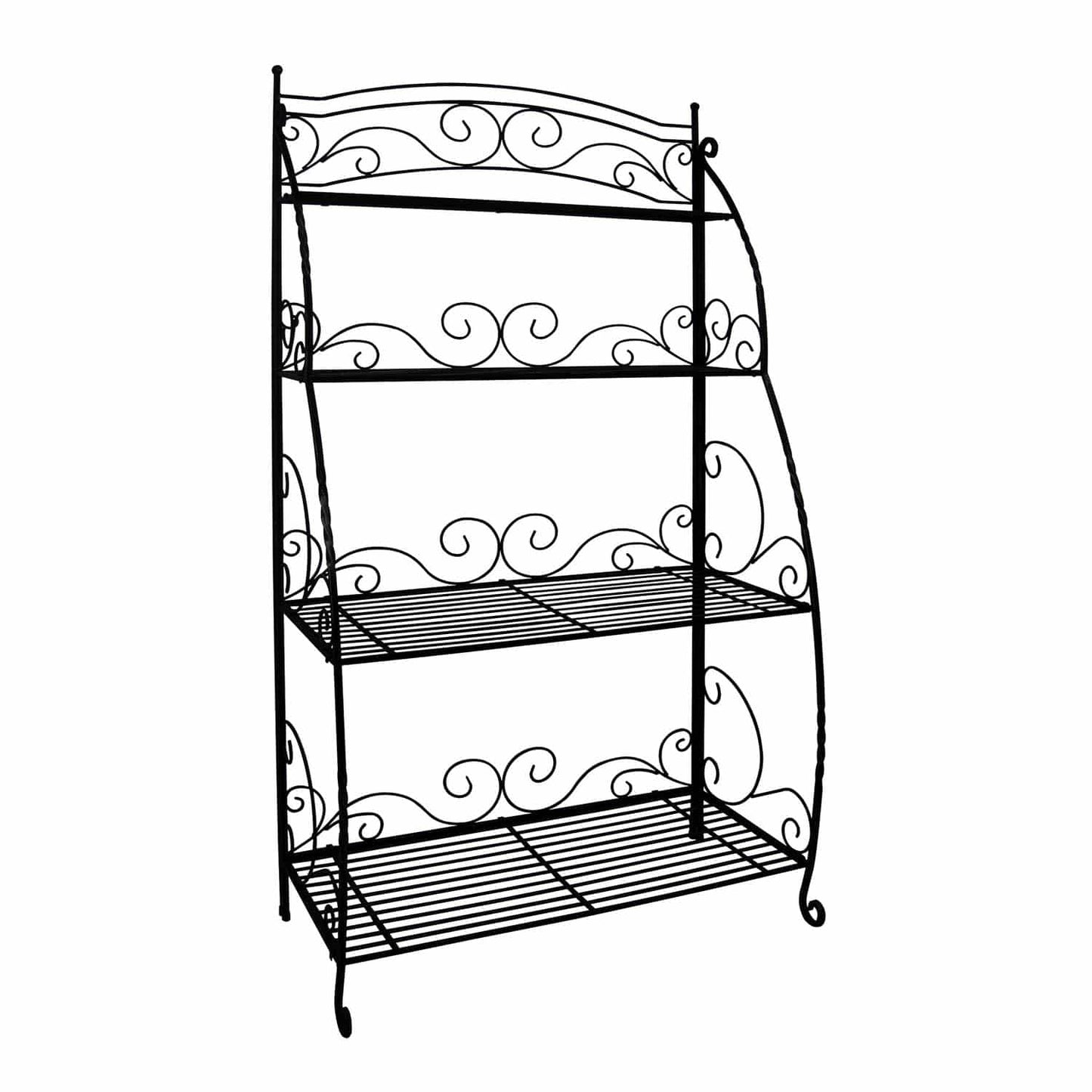 Bakers Plant Stand 4 shelf – Black Decor