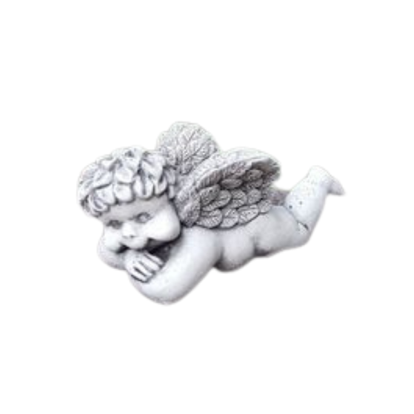 Tiny Cherub Laying Statue Statue