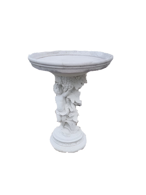 Medium Single Cherub Birdbath Bird Bath