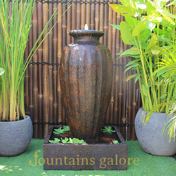 Aegean Fountain Water Feature Rust Standard