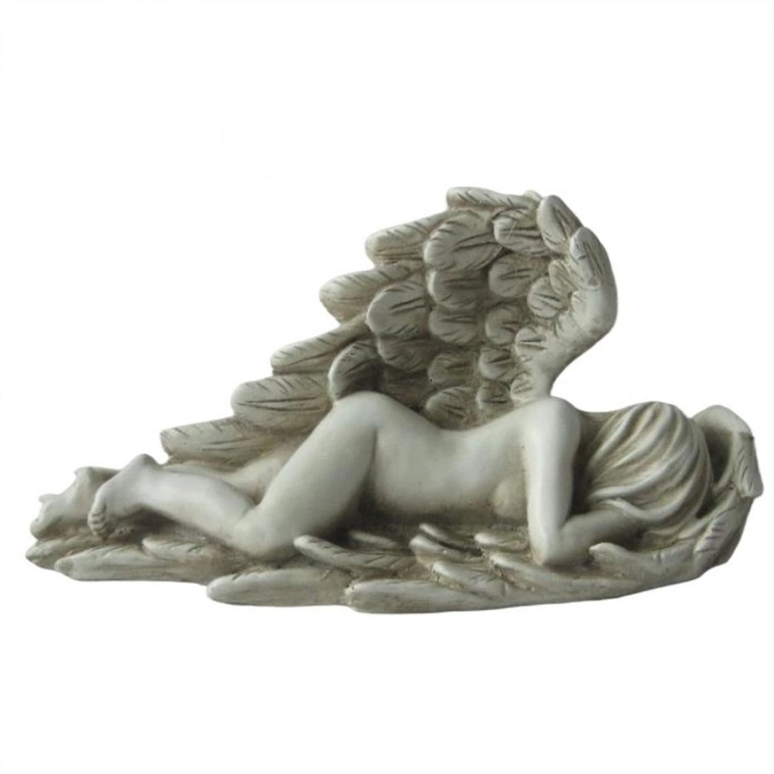 Sleeping Angel With Wings Statue