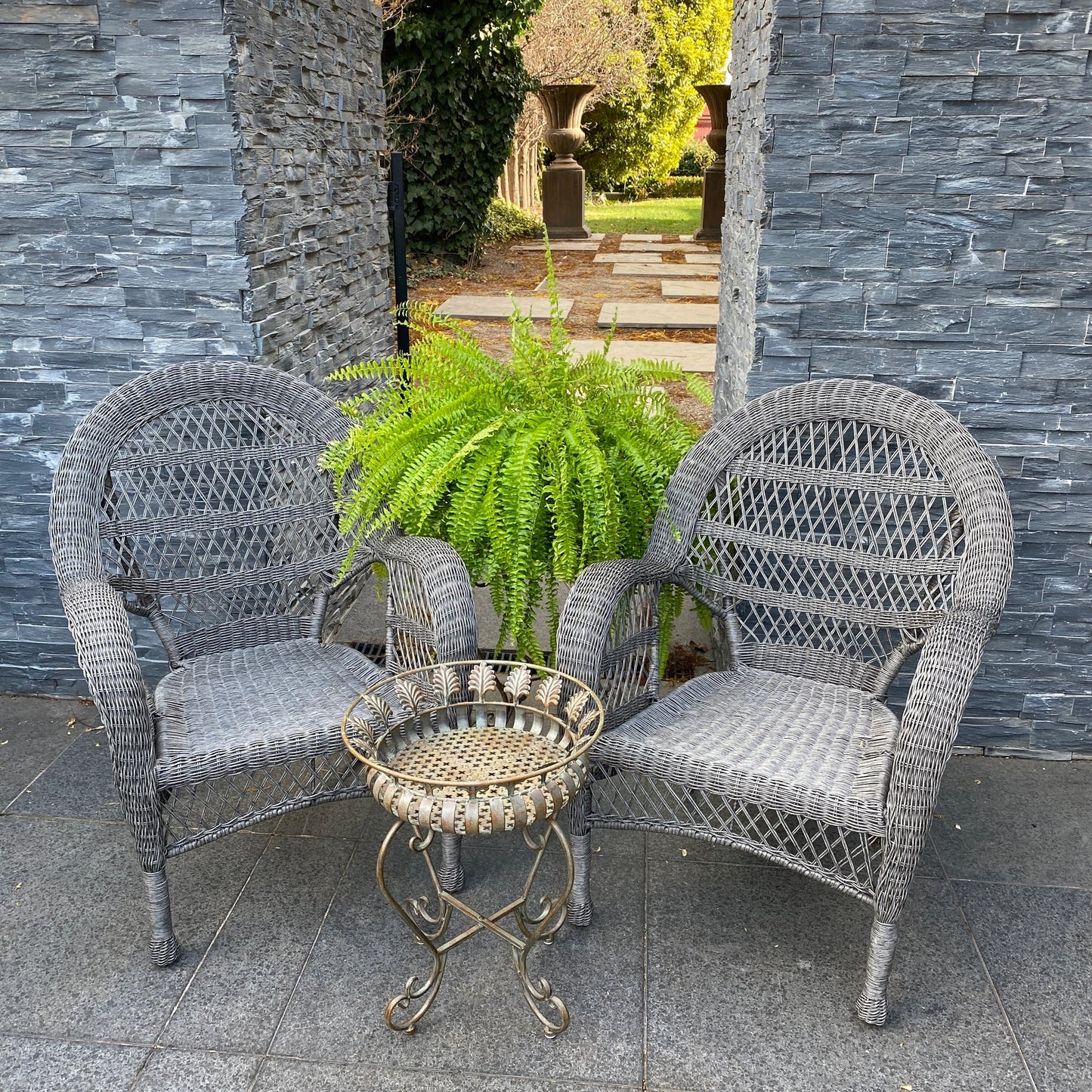 Province Chair (Poly Wicker) Outdoor Furniture Grey