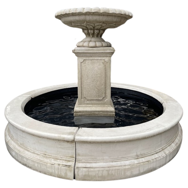 Cambridge Fountain w/ Pond & Surrounds Water Feature