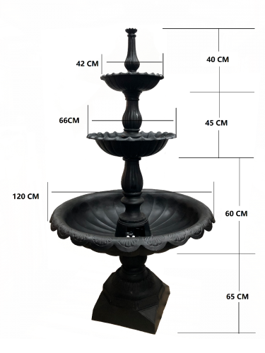 Three Tier Lisbon Fountain Water Feature