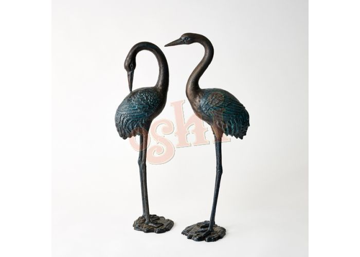 Cranes Pair Statue